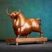 Rich Cow Copper Ornament 